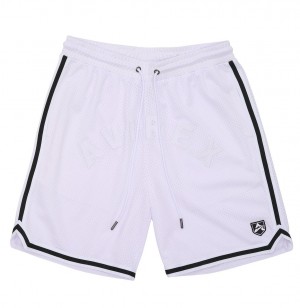 Avirex Icon Mesh Short Korte Broek Heren Wit | IVQYZ-8649